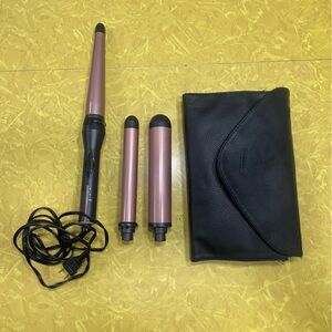 Conair “Infiniti Pro” Interchangeable Curling Wand Set - Black and Pink